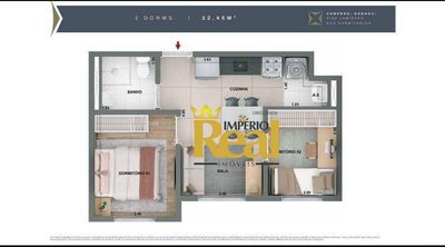 Apartamento, 2 quartos, 37 m² - Foto 1