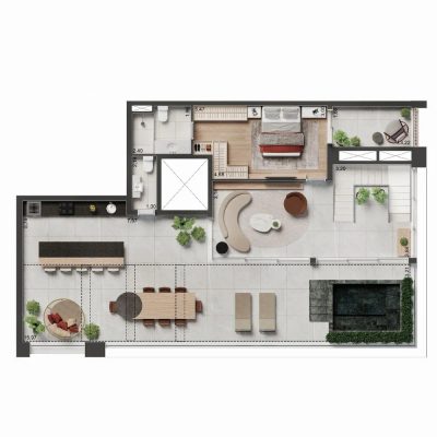 Apartamento, 2 quartos, 106 m² - Foto 2