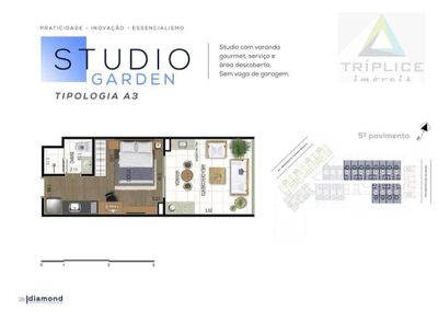 Kitnet-Studio, 31 m² - Foto 2
