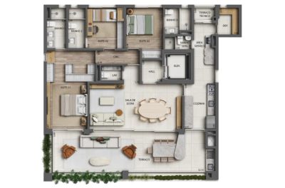 Apartamento, 4 quartos, 241 m² - Foto 2