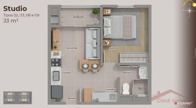 Apartamento, 1 quarto, 33 m² - Foto 5