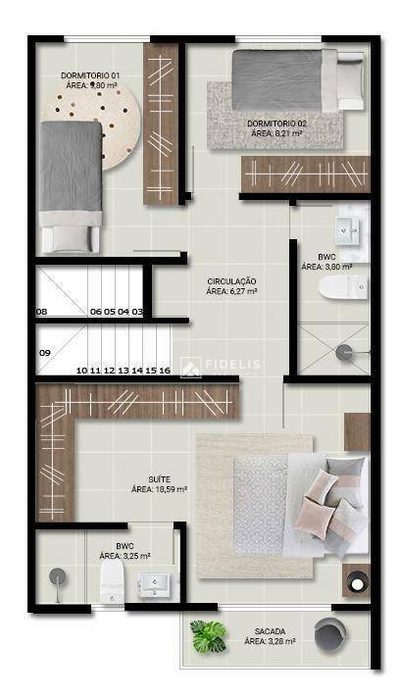 Sobrado, 3 quartos, 100 m² - Foto 4