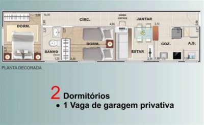 Apartamento, 2 quartos, 47 m² - Foto 2
