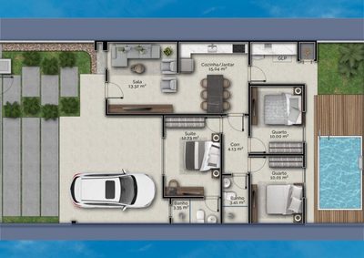 Casa, 3 quartos, 90 m² - Foto 3