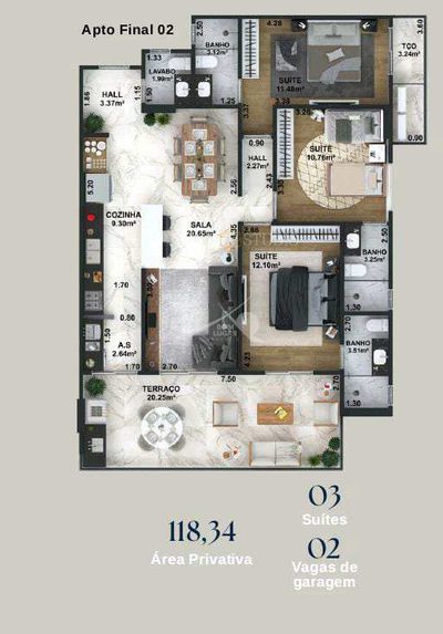 Apartamento, 3 quartos, 118 m² - Foto 4
