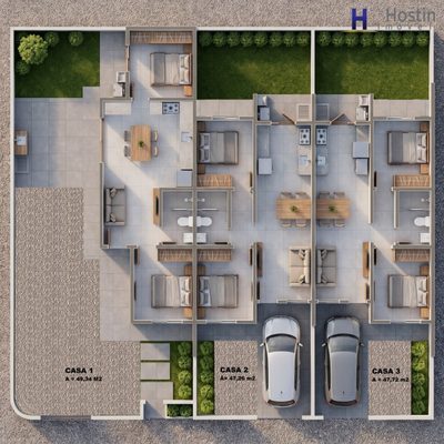 Sobrado, 2 quartos, 47 m² - Foto 2