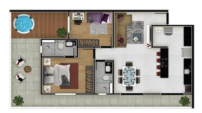 Apartamento, 2 quartos, 55 m² - Foto 4