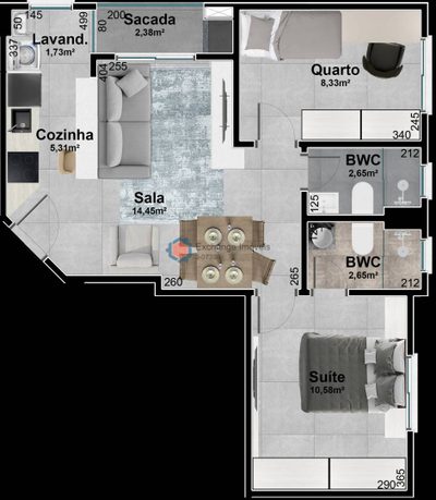 Apartamento, 2 quartos - Foto 4
