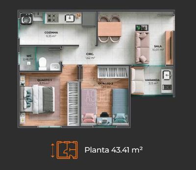 Apartamento, 2 quartos, 46 m² - Foto 5