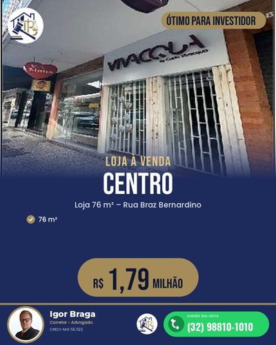 Loja-Salão, 76 m² - Foto 1