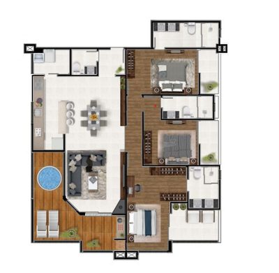Apartamento, 3 quartos, 143 m² - Foto 4