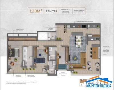 Apartamento, 3 quartos, 120 m² - Foto 4
