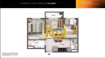 Apartamento, 2 quartos, 37 m² - Foto 1