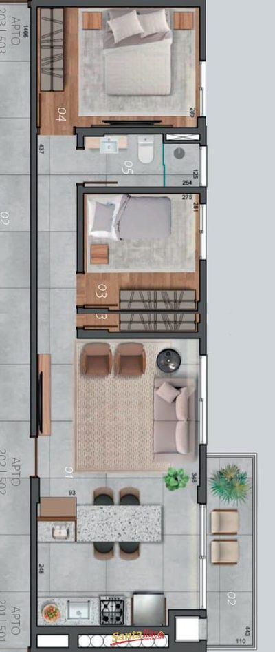 Apartamento, 2 quartos, 64 m² - Foto 3
