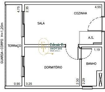 Apartamento, 1 quarto, 29 m² - Foto 3