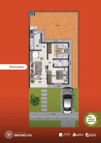 Casa, 2 quartos, 49 m² - Foto 5
