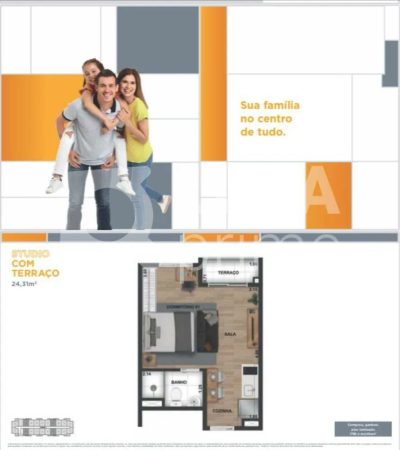 Apartamento, 1 quarto, 34 m² - Foto 1