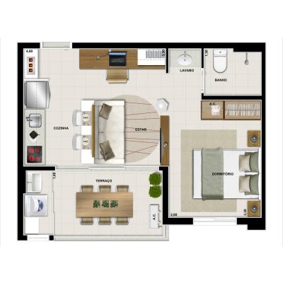 Apartamento, 2 quartos, 58 m² - Foto 5