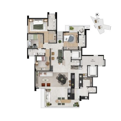 Apartamento, 4 quartos, 188 m² - Foto 5