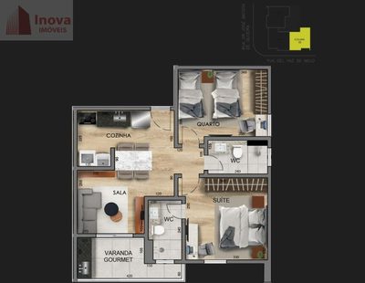 Apartamento, 2 quartos, 59 m² - Foto 5