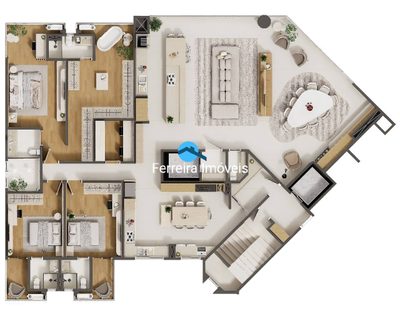 Apartamento, 5 quartos - Foto 5