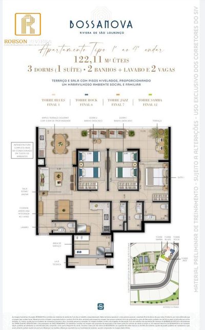 Apartamento, 3 quartos, 112 m² - Foto 3