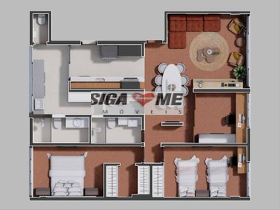 Apartamento, 2 quartos, 123 m² - Foto 3