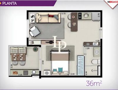 Apartamento, 1 quarto, 36 m² - Foto 5