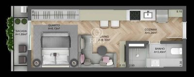 Apartamento, 1 quarto, 69 m² - Foto 3