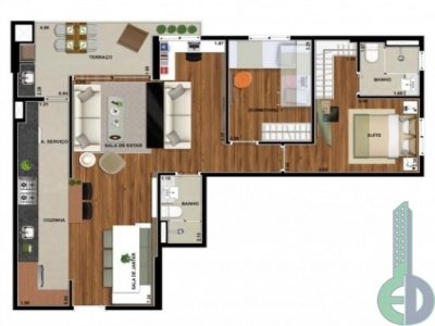 Apartamento, 3 quartos, 80 m² - Foto 2