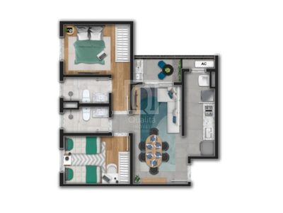 Apartamento, 2 quartos, 53 m² - Foto 3
