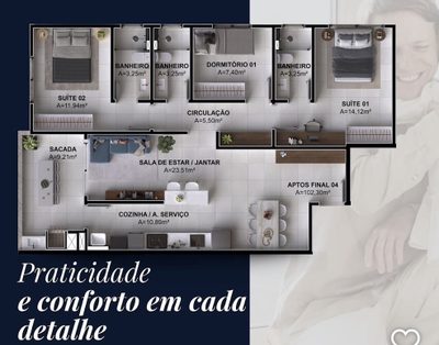 Apartamento, 3 quartos, 92 m² - Foto 4