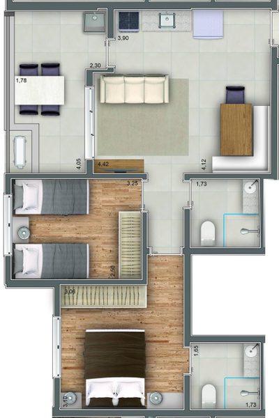 Apartamento, 2 quartos, 60 m² - Foto 5
