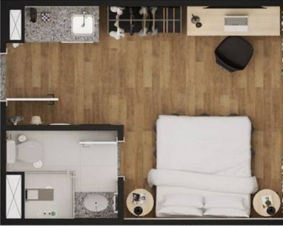 Kitnet-Studio, 19 m² - Foto 1