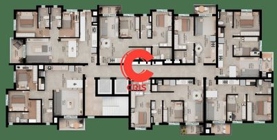 Apartamento, 1 quarto, 35 m² - Foto 2
