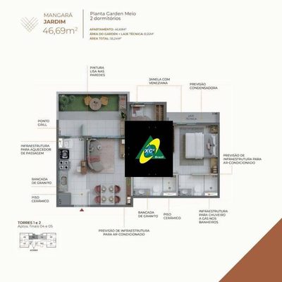 Apartamento, 2 quartos, 46 m² - Foto 3