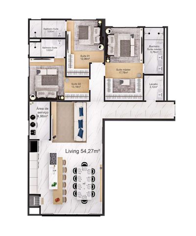 Apartamento, 2 quartos, 90 m² - Foto 4