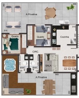 Apartamento, 2 quartos, 113 m² - Foto 2