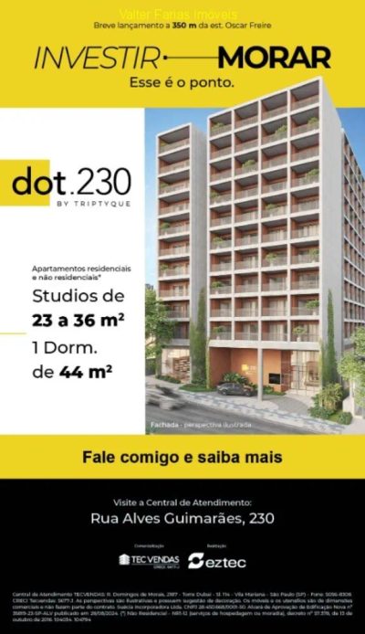 Apartamento, 1 quarto, 23 m² - Foto 1