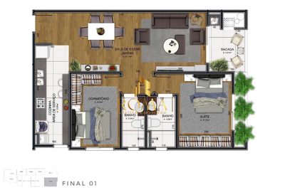 Apartamento, 2 quartos, 85 m² - Foto 2