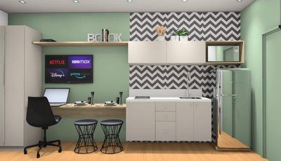 Apartamento, 1 quarto, 17 m² - Foto 3