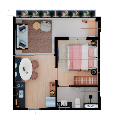 Apartamento, 1 quarto, 23 m² - Foto 5