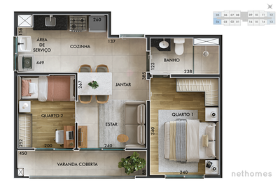 Apartamento, 2 quartos, 40 m² - Foto 3