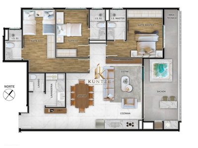 Apartamento, 3 quartos, 131 m² - Foto 2