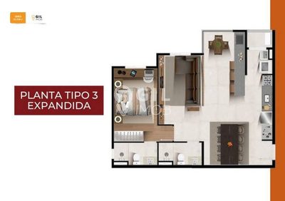 Apartamento, 2 quartos, 63 m² - Foto 2
