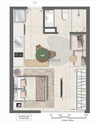 Apartamento, 1 quarto, 27 m² - Foto 3