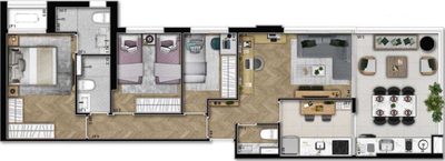 Apartamento, 3 quartos, 78 m² - Foto 3