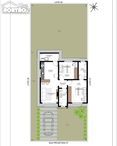Casa, 3 quartos, 67 m² - Foto 2