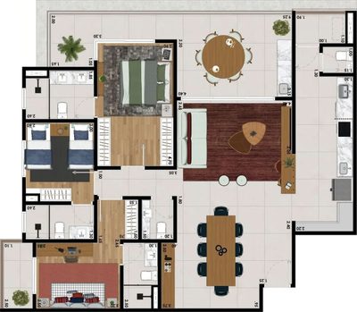 Apartamento, 3 quartos, 140 m² - Foto 2