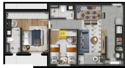 Apartamento, 2 quartos, 68 m² - Foto 1